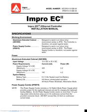impro XEC900 Installation Manual