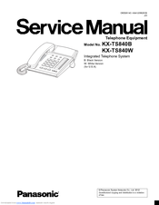 Panasonic KX-TS840B Service Manual