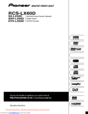 Pioneer SX-LX60D Operation Instructions Manual