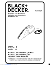 Black & Decker AV1500LA Instruction Manual
