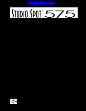 High end studio spot 575 Manuals | ManualsLib