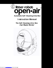 AutoPets Litter-Robot Open-Air Instruction Manual