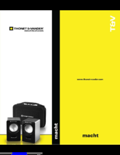 Thonet & Vander macht Manual