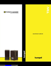 Thonet & Vander Kumpel Manual