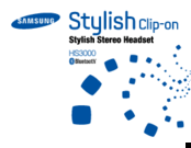 Samsung HS3000 User Manual