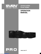 Sven Pro Operation Manual