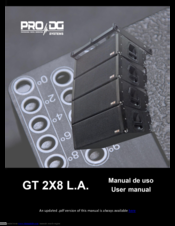 PRO DG GT 2X8 L.A. User Manual