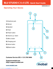 Blu STUDIO C 5+5 LTE Quick Start Manual