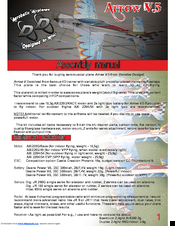 Donatas Design Arrow V.5 Assembly Manual