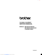 Brother MFC845CW Service Manual