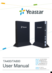 Yeastar ta400 настройка ростелеком