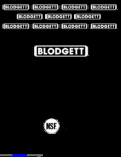 Blodgett RE Series Installation Operation & Maintenance