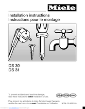 Miele DS 31 Installation Instructions Manual