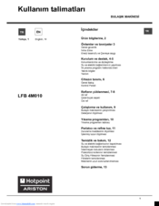 Hotpoint LFB 4M010 Operating Instructions Manual