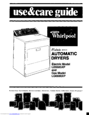 Whirlpool LE6685XP Use & Care Manual