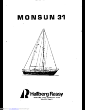Hallberg-Rassy MONSUN 31 Instructions Manual