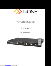 Tvone 1T-MV-8474 Instruction Manual