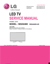 LG 50GA6400 Service Manual