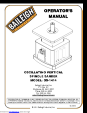 Baileigh OS-1414 Operator's Manual