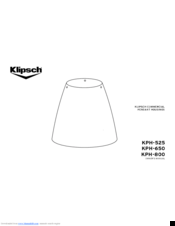 Klipsch KPH-800 Owner's Manual