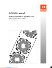 JBL Ivx HP-DS370 Installation Manual