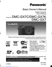 Panasonic Lumix DMC-GX7K Basic Owner's Manual