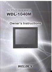 Weldex WDL-1040M Owner's Instructions Manual