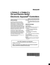 Honeywell L7224C Installation Instructions Manual