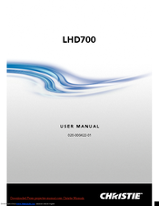 Christie LHD700 User Manual