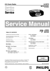 Philips MCR220BK Service Manual