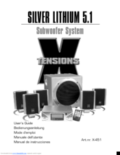 TENSIONS SILVER LITHIUM 5.1 User Manual