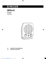 Singer SFH-41 Instruction Manual