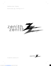 Zenith L27W46 Operating Manual