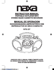 Naxa NPB-207 Instruction Manual