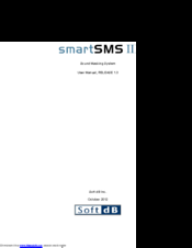 Soft dB SmartSMS 2 User Manual