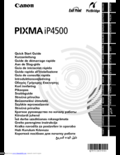 CAN Pixma iP4500 Quick Start Manual