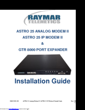 Raymar ASTRO 25 IP Modem II Installation Manual