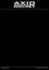 Axio MET AX-T903 Operating	 Instruction