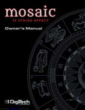 DigiTech Mosaic Owner's Manual