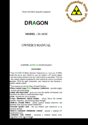 Dragon wholesaling SS-485H Manuals | ManualsLib