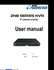 Ganz ZN8 Series User Manual