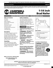 Campbell Hausfeld CHN101 Operating Instructions Manual