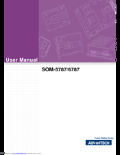 Advantech SOM-5787 User Manual