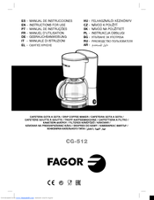 Fagor CG-512 Instructions For Use Manual