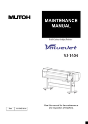 Muton ValuejetVJ-1604 Maintenance Manual