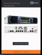 TSL TOUCHMIX (AVM-T-MIX) Operating Manual