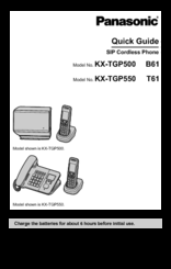Panasonic KX-TGP500 B61 Quick Manual