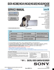 Sony DCR-HC41 Service Manual