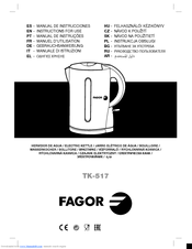 Fagor TK-517 Instructions For Use Manual