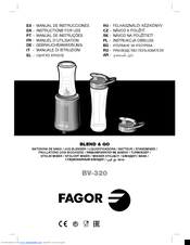 Fagor BV-320 Instructions For Use Manual